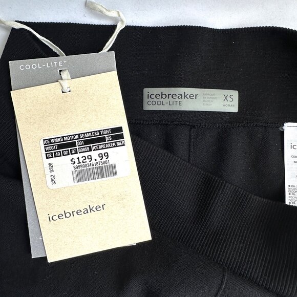 NWT - ICEBREAKER Cool-Lite Resist odors wick away moisture seamless Leggings XS - Picture 2 of 10